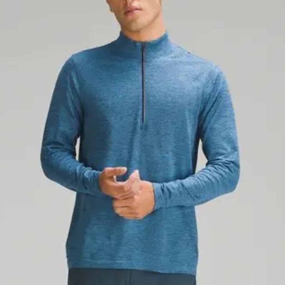 lululemon athletica Men's Zip-Up Sweater in Blue